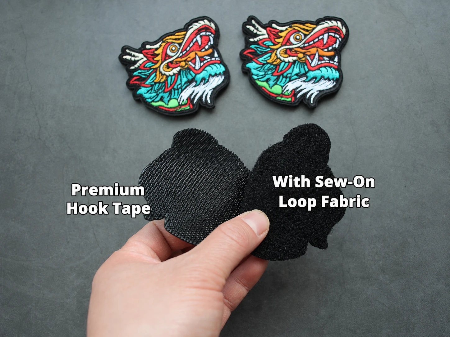 Custom PVC patches material quality assessment