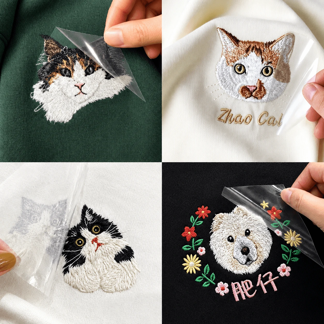 Printed custom patches for detailed logos, colorful graphics and promotional products